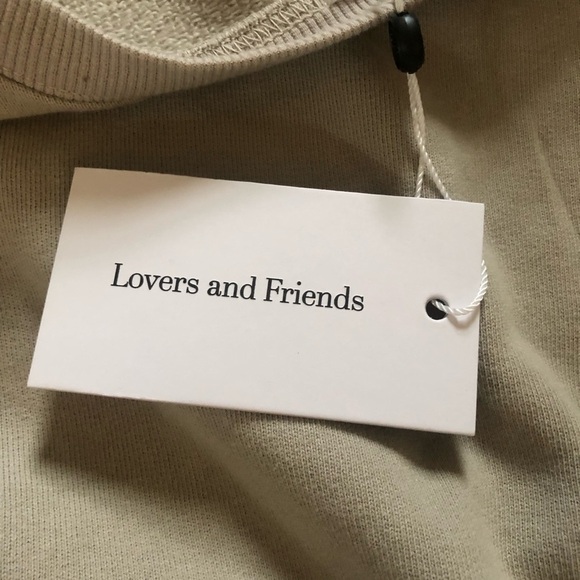 Lovers + Friends Sandstone Midriff Cutout Sweater Dress Size M NWT - Picture 8 of 10